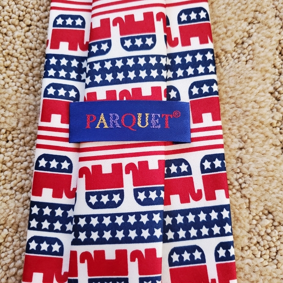 Men's Republican Party Conservative Elephant Neck Tie Fox News Political Party - Picture 4 of 5